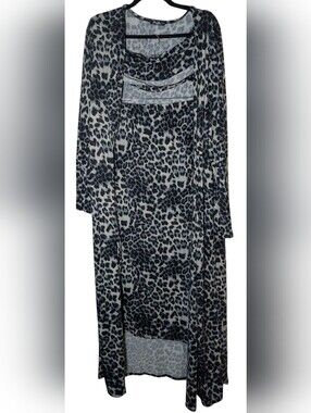 Story Teller Leopard Print 3pc Skirt Set 3X NWOT